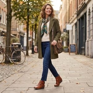 Fly London Brown Leather Ankle Booties